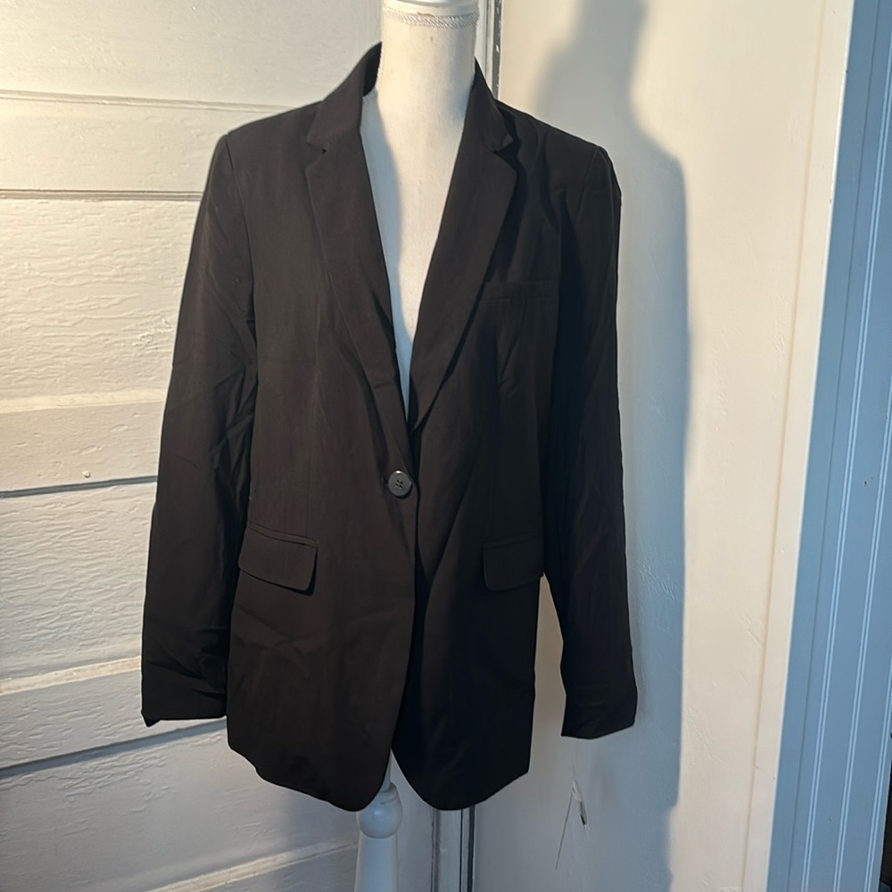New Stretch black blazer. Size 8